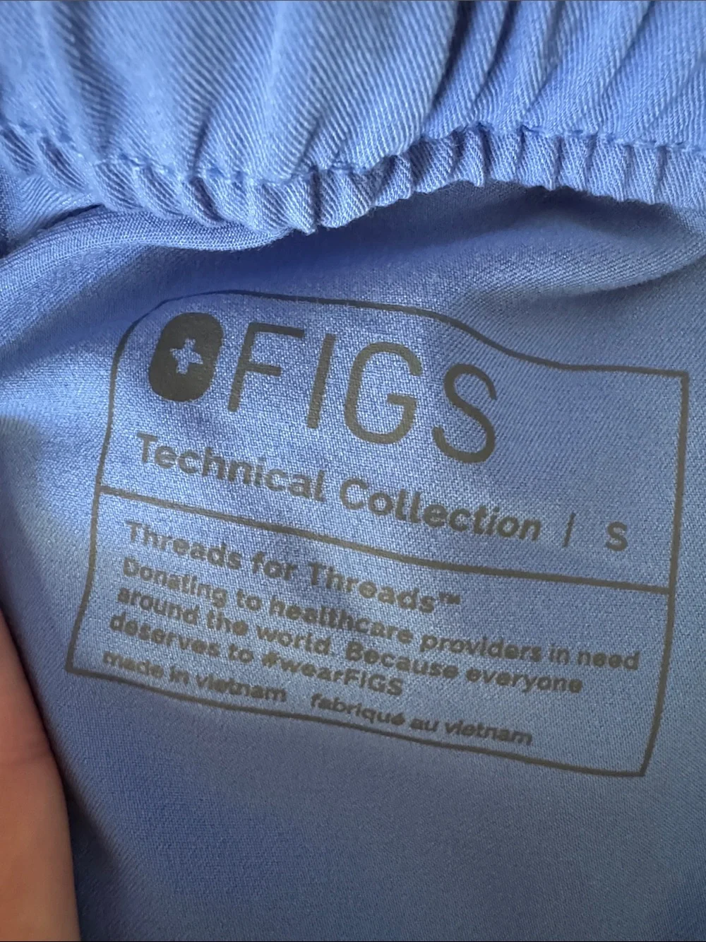 Figs men’s Tansen blue scrubs Joggers size Small